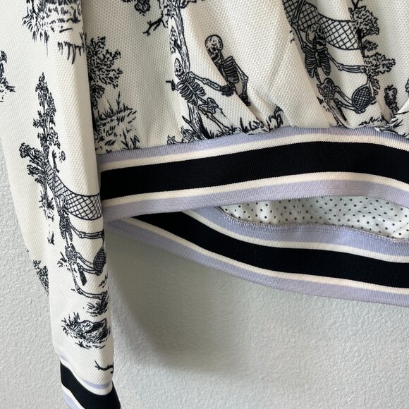 NIKE COURT Tennis Women's Crop Top Pullover PARIS Collection Skeleton - Picture 4 of 5